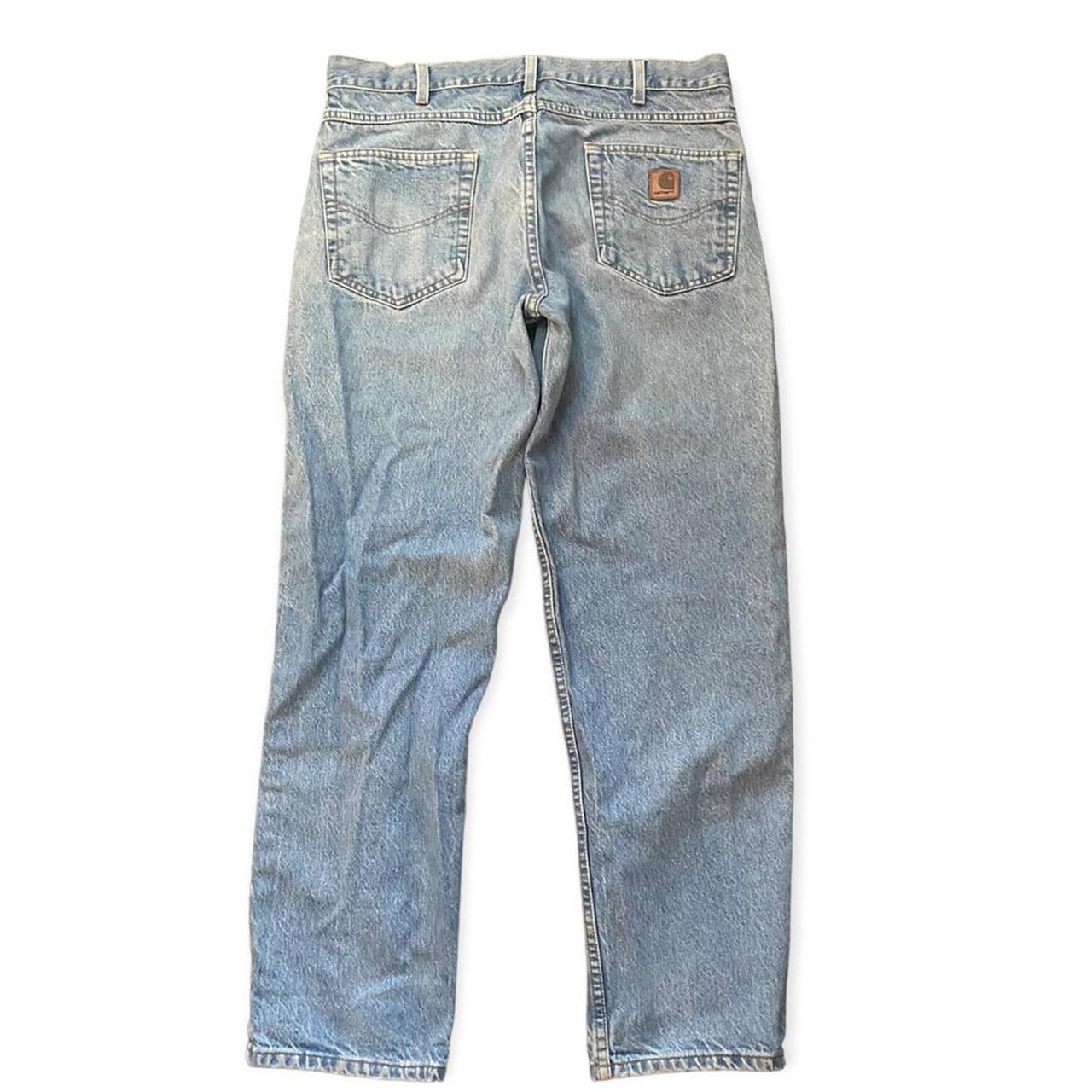 Carhartt Men's Blue Jeans Depop