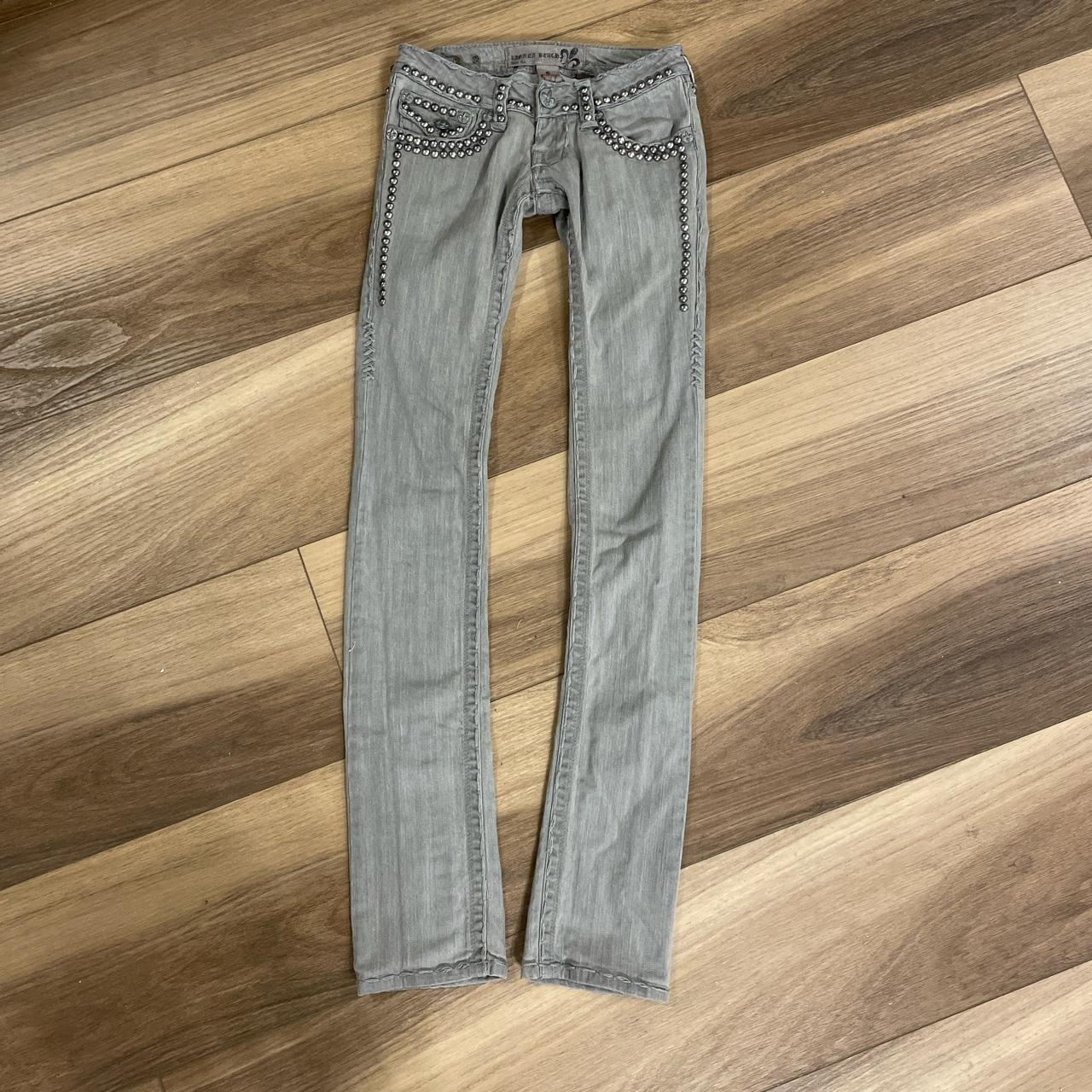 True Religion Women's Grey Jeans | Depop