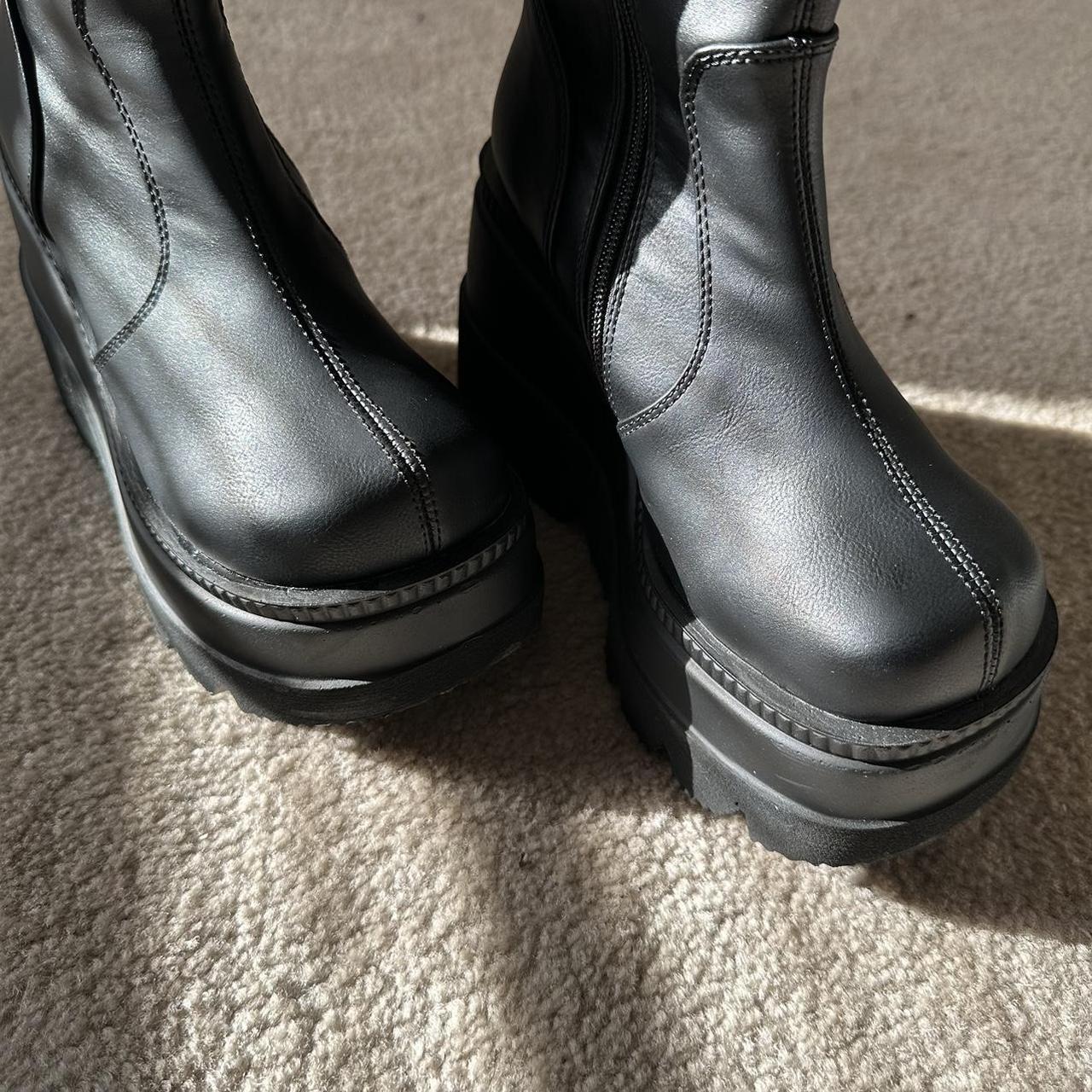 Demonia Women's Black Boots | Depop