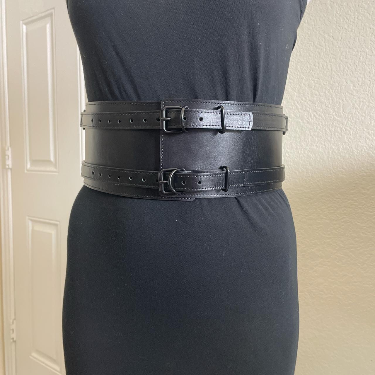 small black corset belt