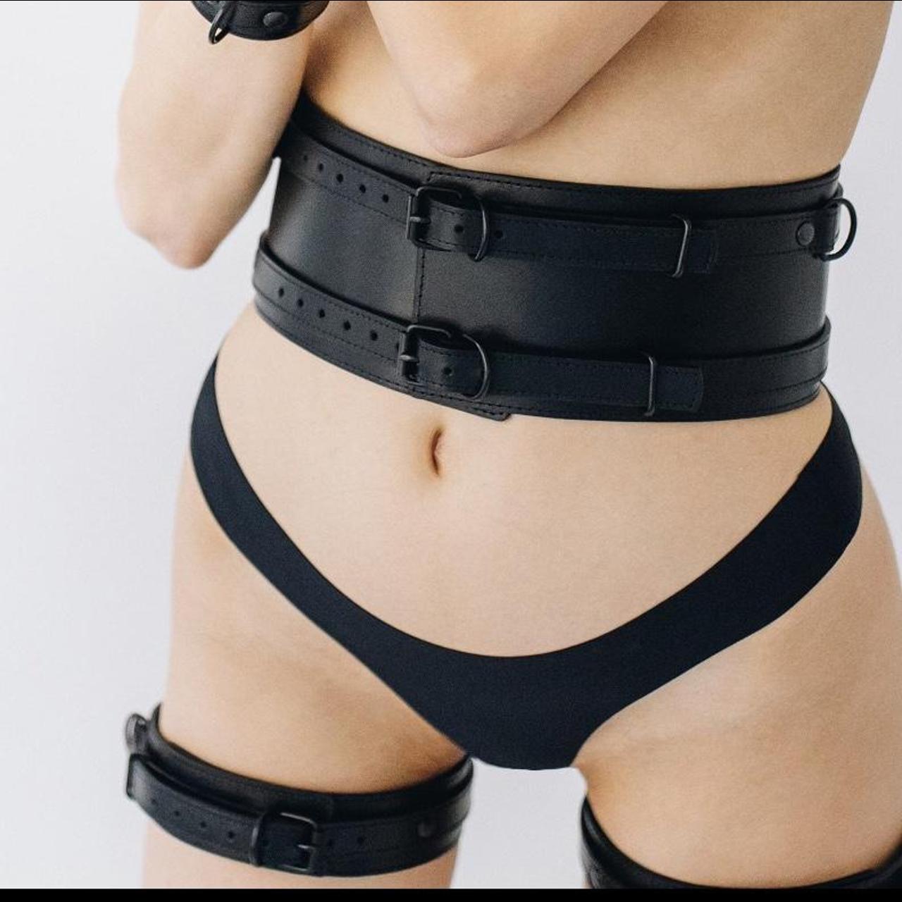 small black corset belt