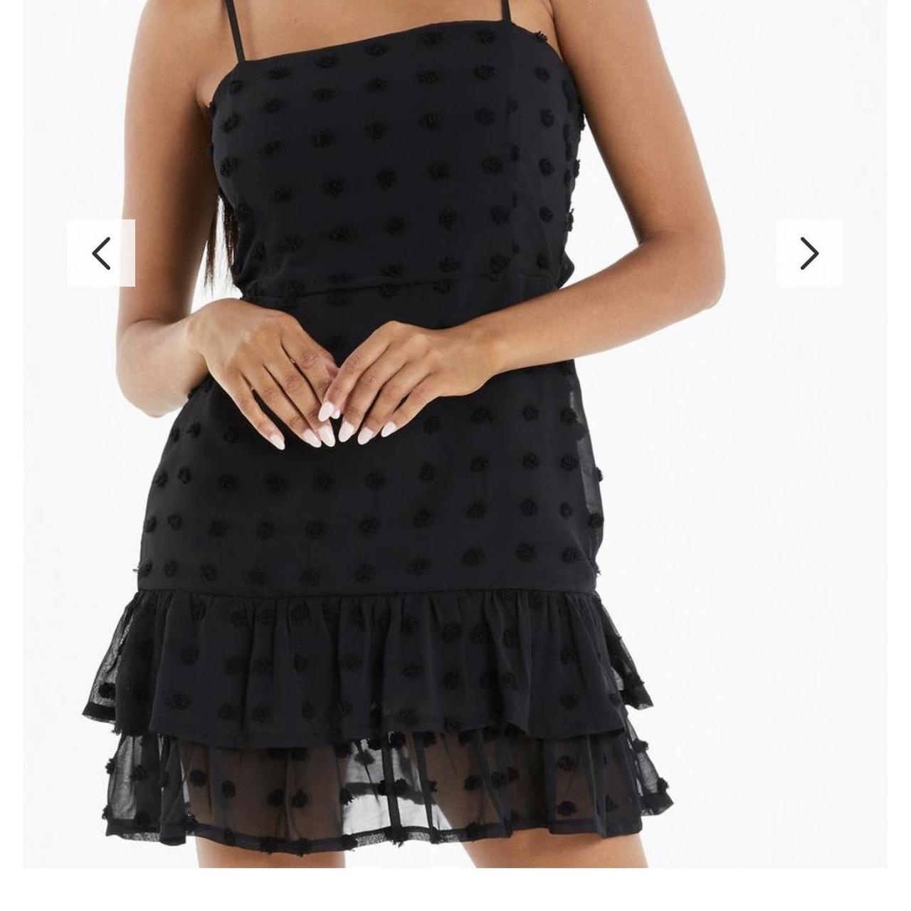 Quiz tatsy Black Spotty Mini Dress