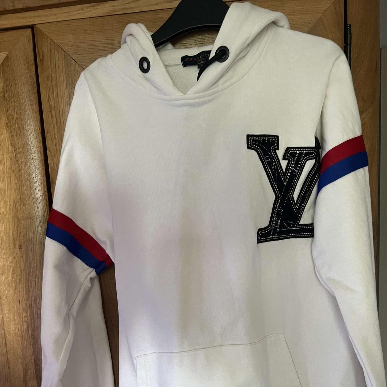 Louis Vuitton Hoodie Rare Japanese Red White. Hoodie - Depop