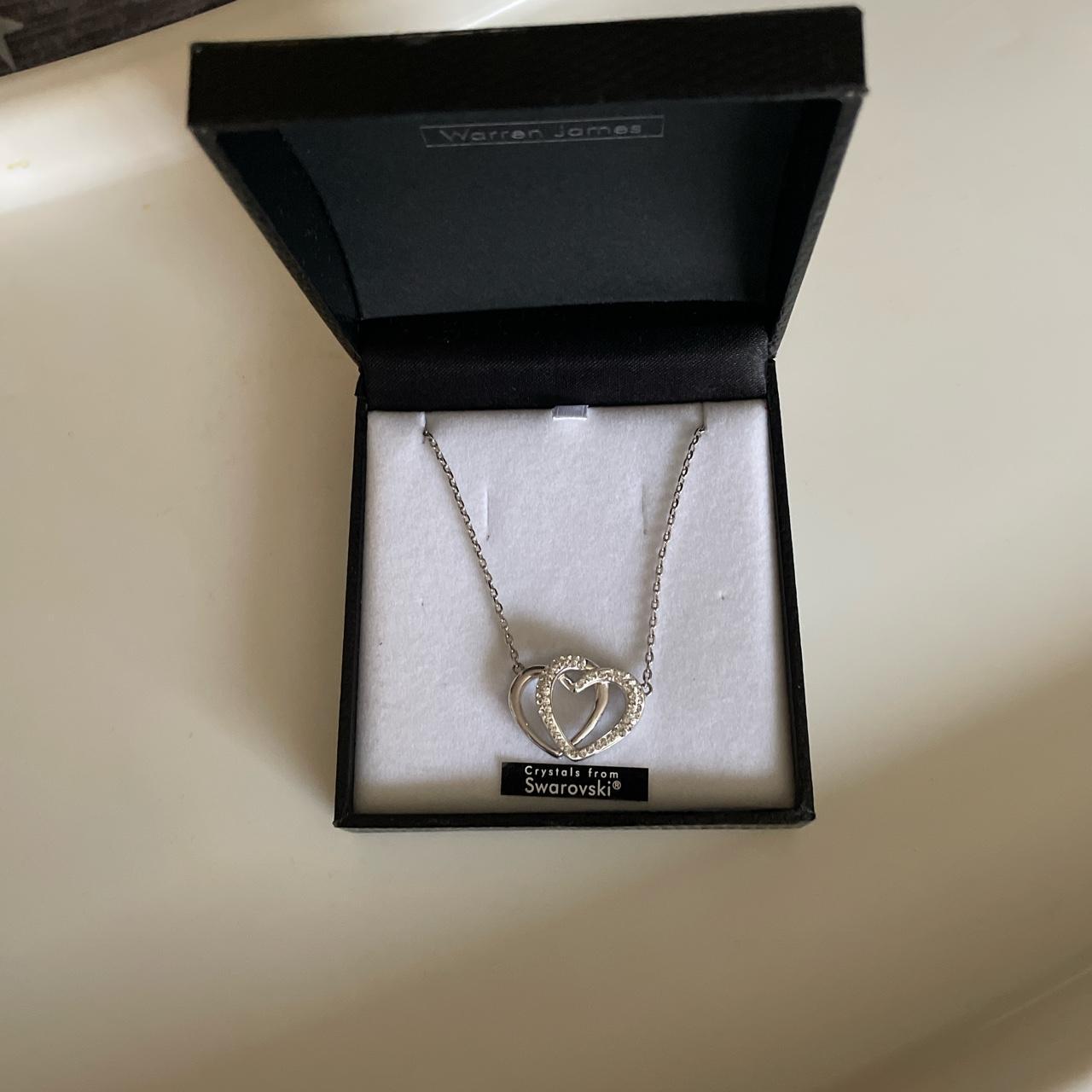 Warren James Love Heart Necklace with crystals from... - Depop