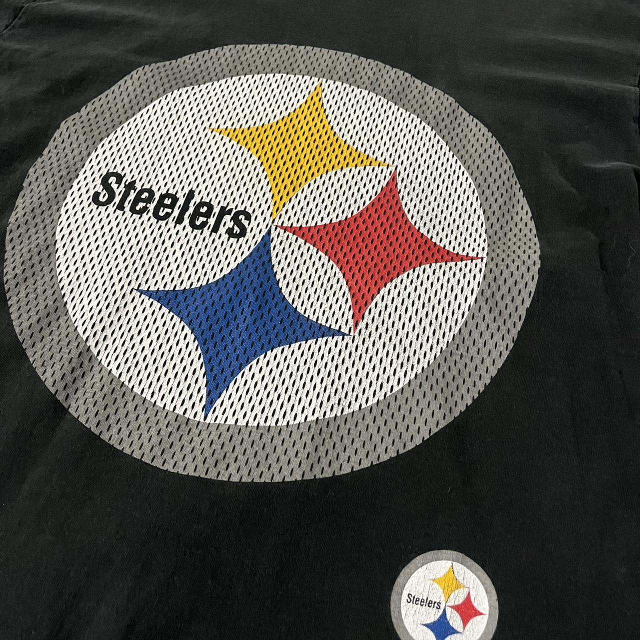 Vintage Acid Wash Pittsburgh Steelers Dog T-shirt - - Depop