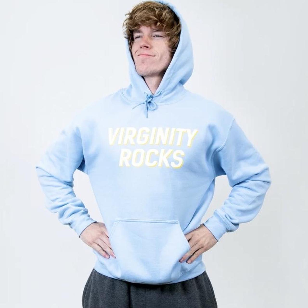 Virginity rocks blue hoodie sale