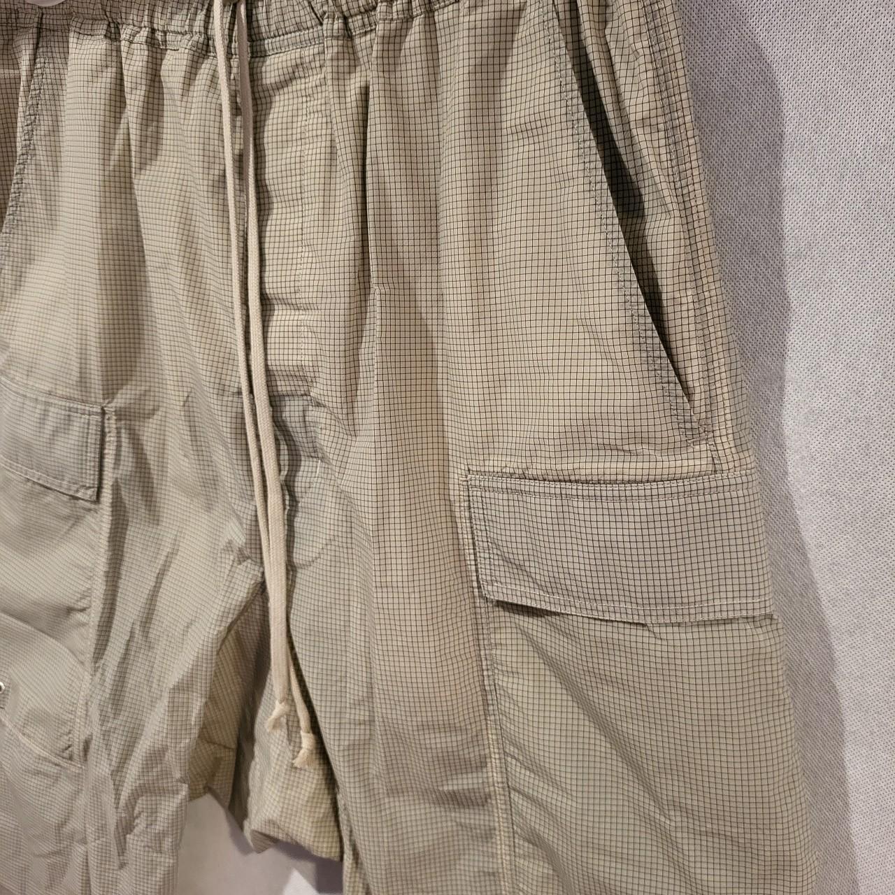 RICK OWENS Nylon Cargo Cropped Pants SUPER RICK OWENS Nylon Cargo Cropped Pants SUPER