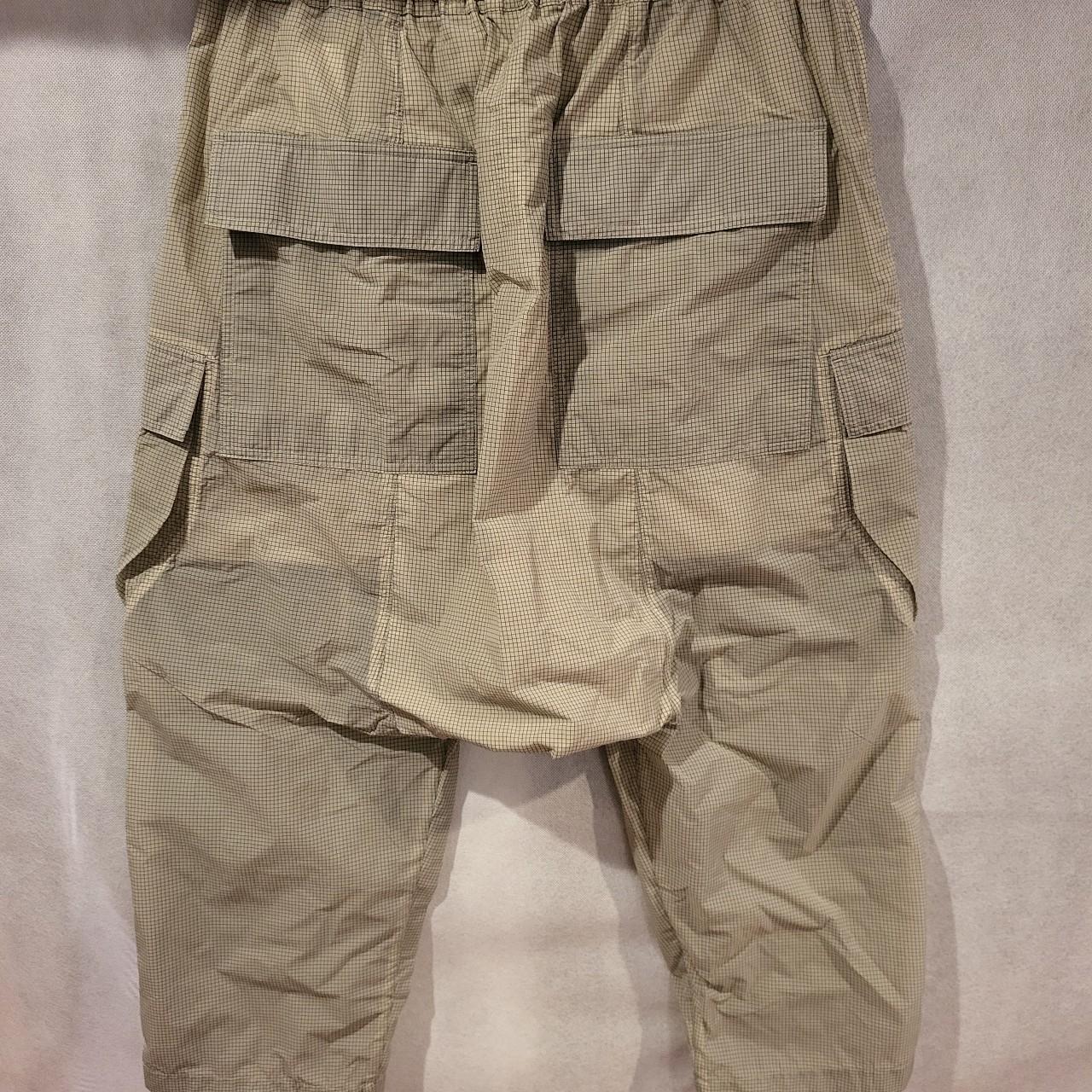 RICK OWENS Nylon Cargo Cropped Pants SUPER RICK OWENS Nylon Cargo Cropped Pants SUPER