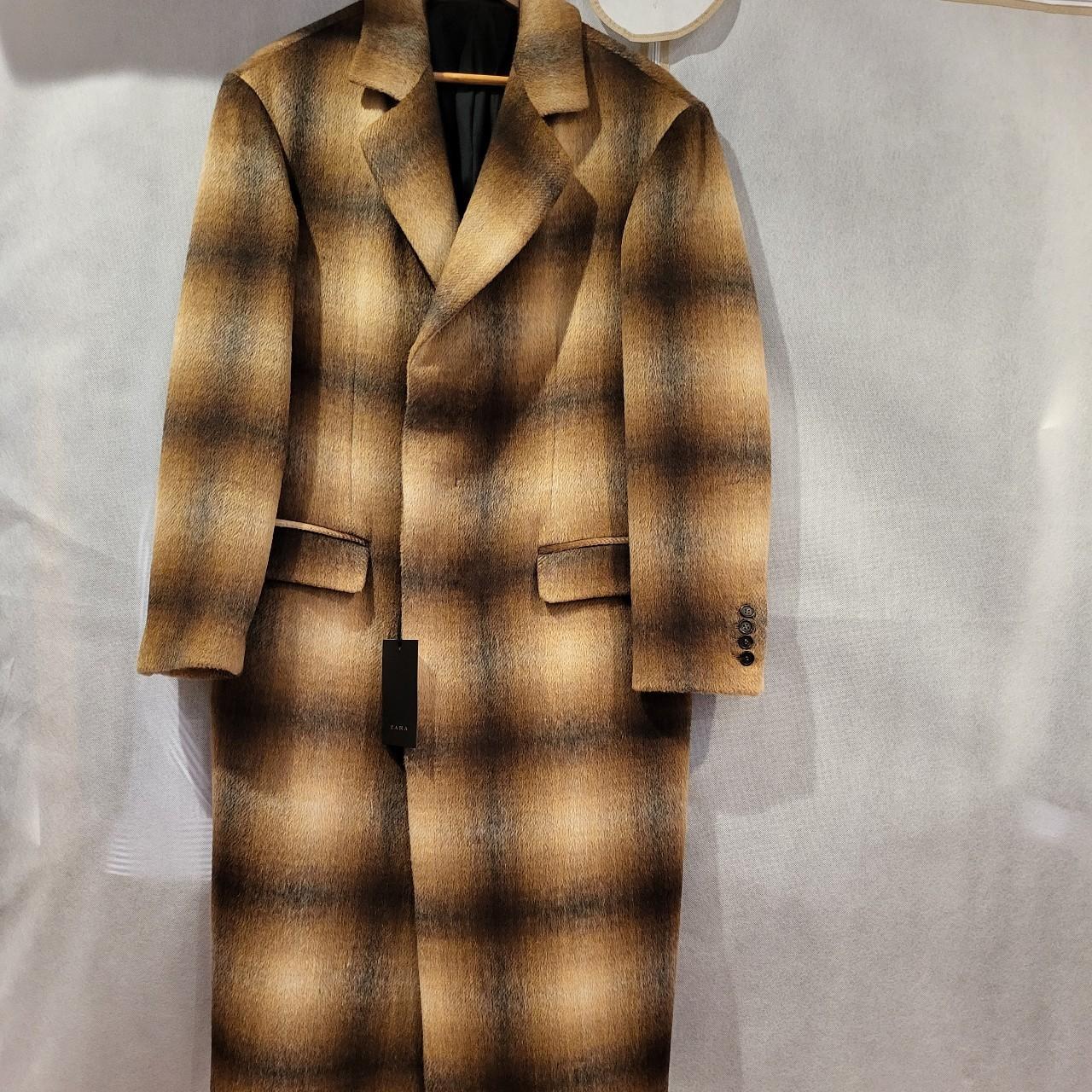 ZARA Oversized Single Breasted Wool Coat 