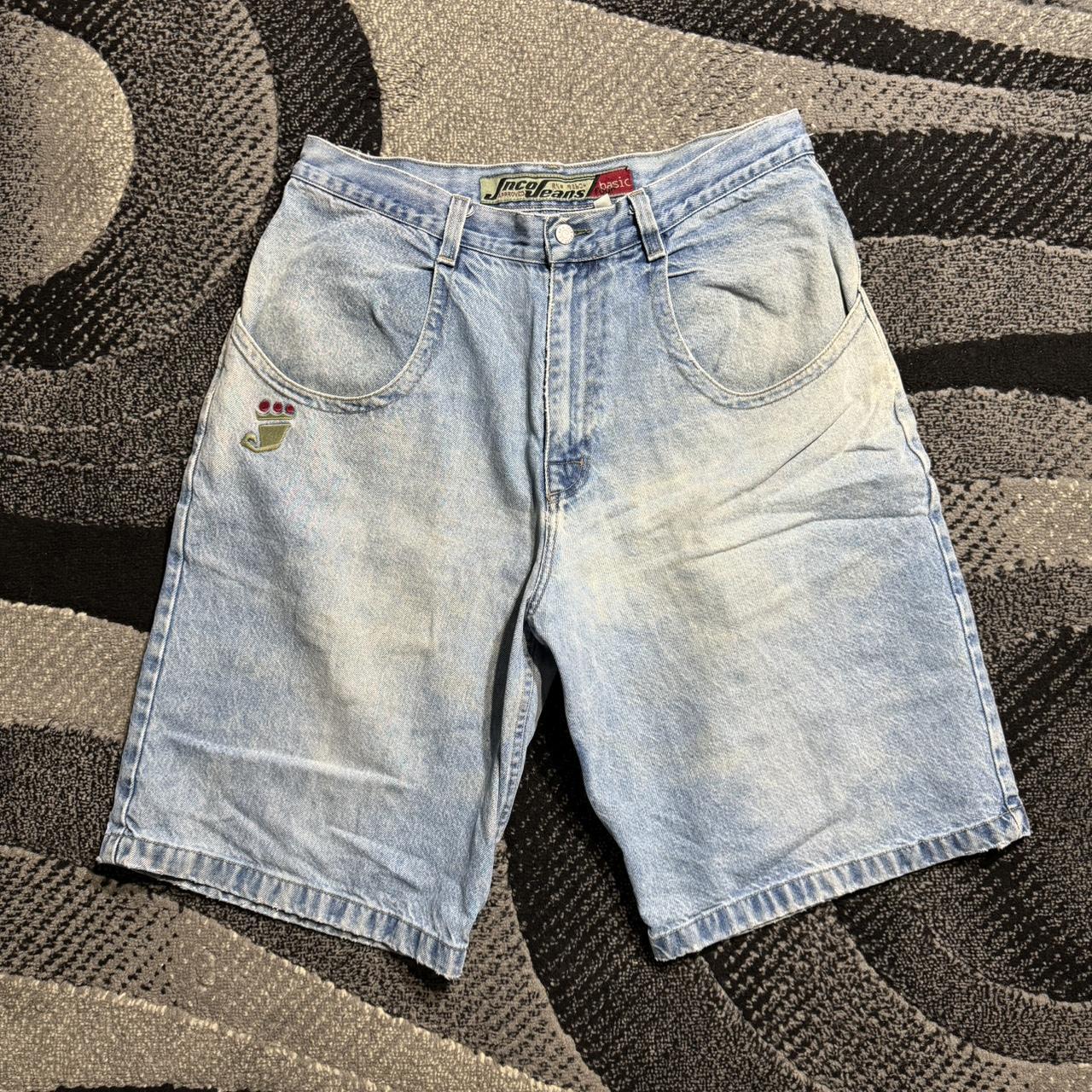 vintage jnco jean shorts size 36” great condition... - Depop
