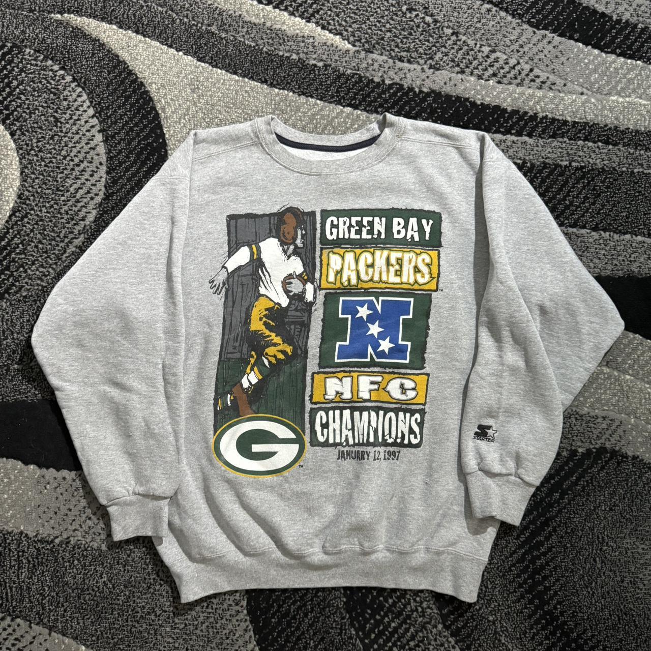 Vintage Green Bay Packers Starter Crewneck Perfect Depop