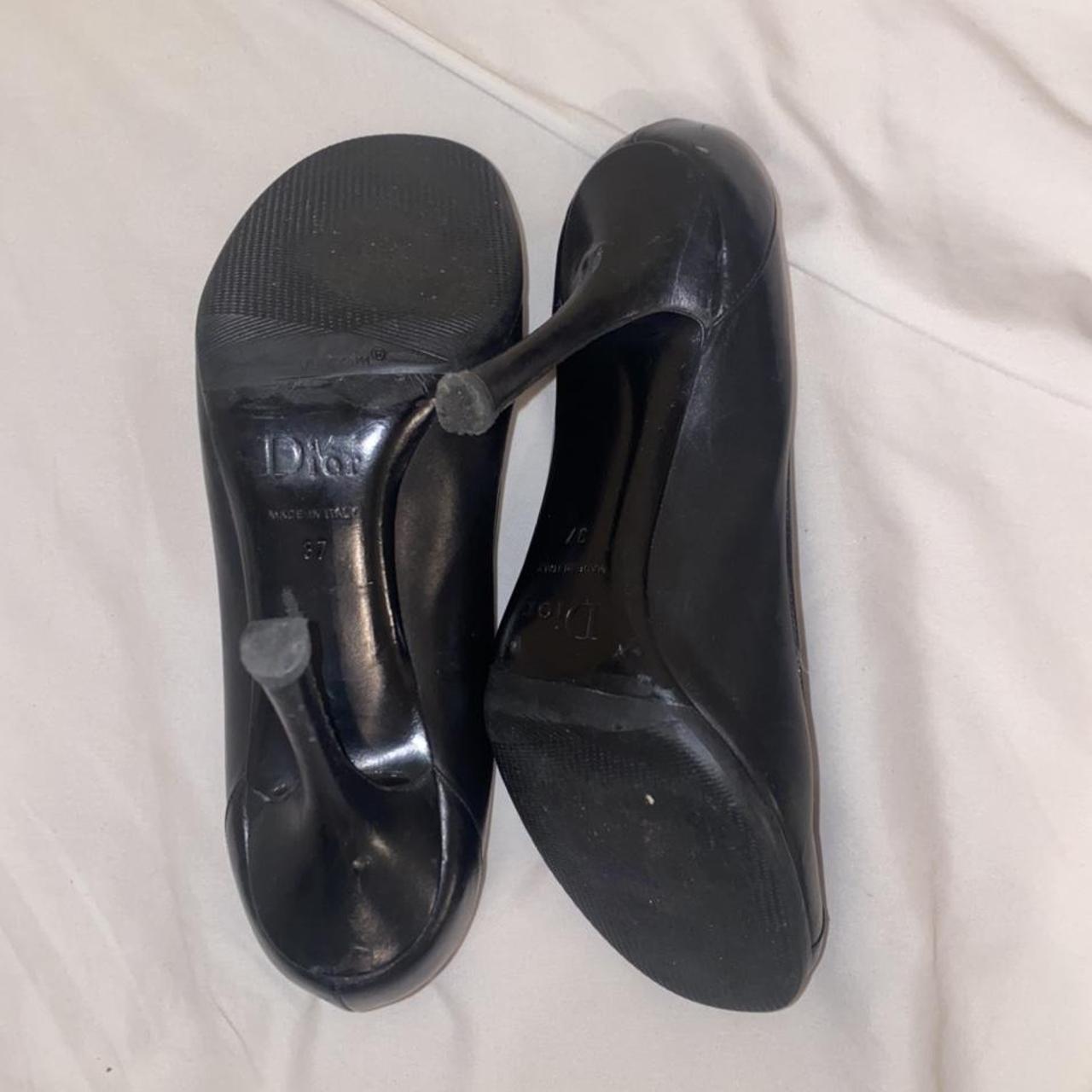 Y2K 2000s Dior Dice Heels Black Pumps Size... - Depop