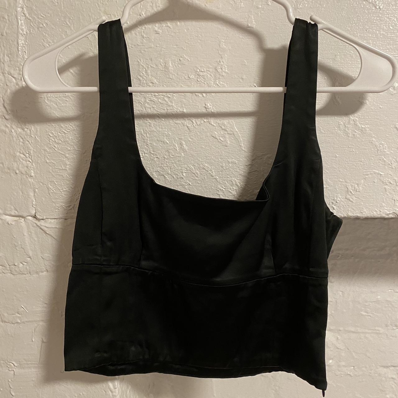 Aritzia Satin Corset Top! So cute! Great staple!... Depop