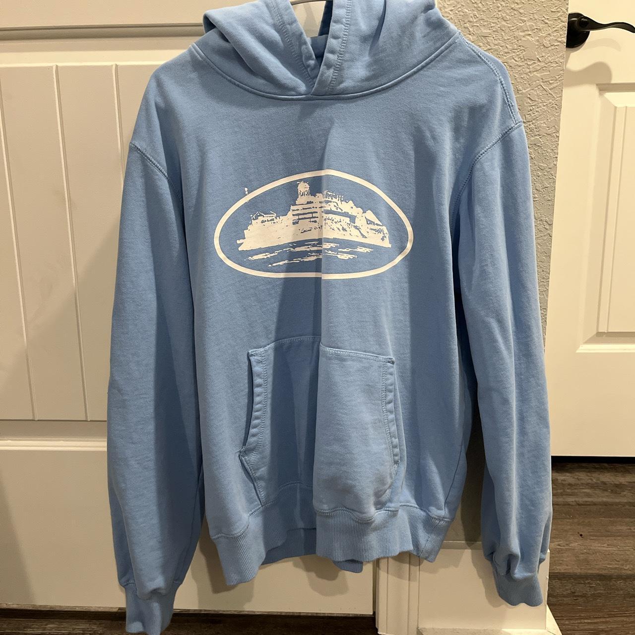 Corteiz Alcatraz Hoodie Blue🦕 - Depop