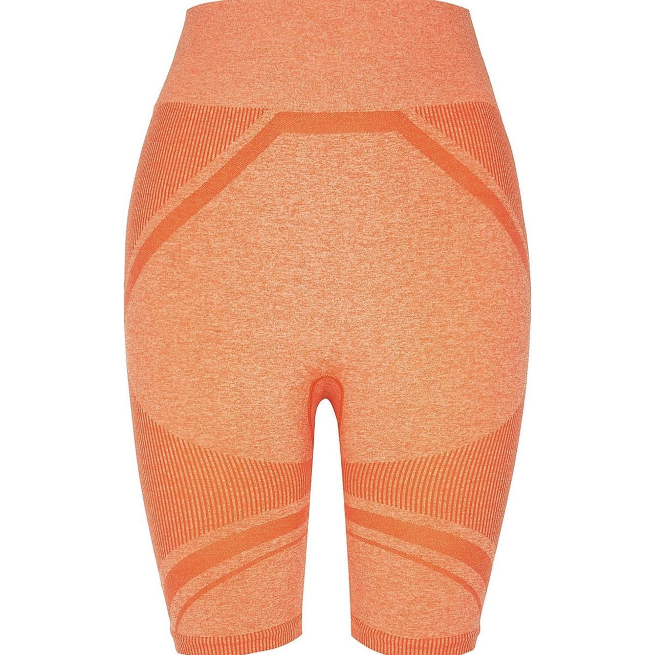 River Island Women's Orange and Tan Shorts Depop