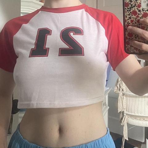 Toronto Blue Jays Cropped T-Shirt Adorable cropped - Depop