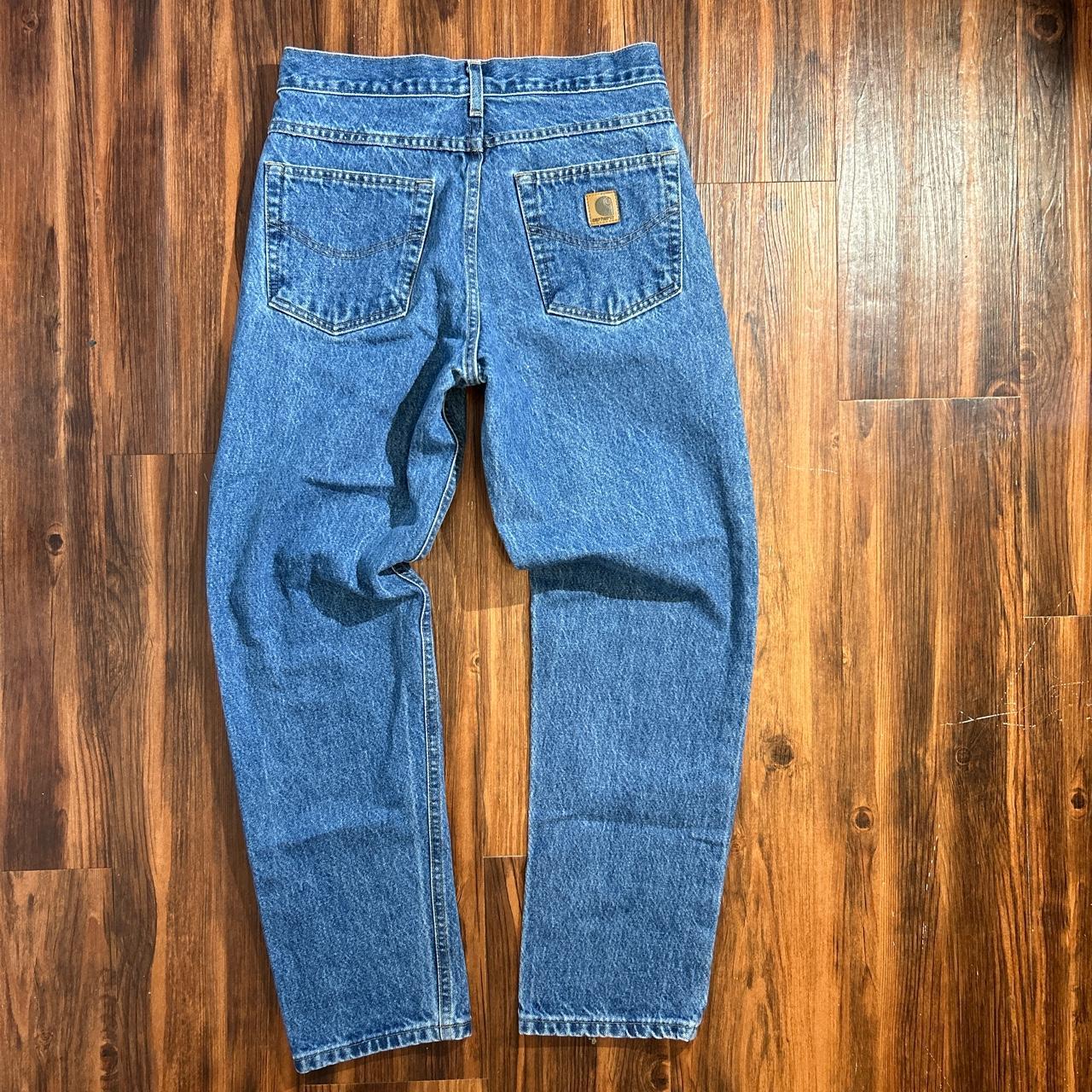 Carhartt Men's Blue Jeans Depop