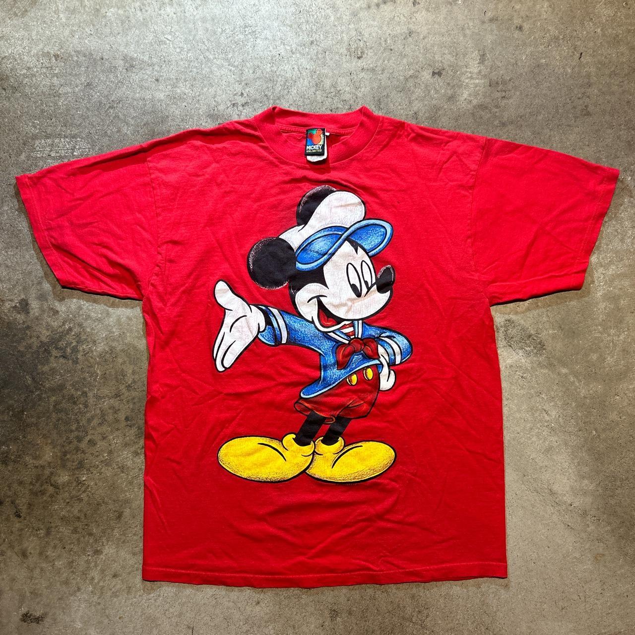 vintage mickey mouse tshirt Xl - Depop