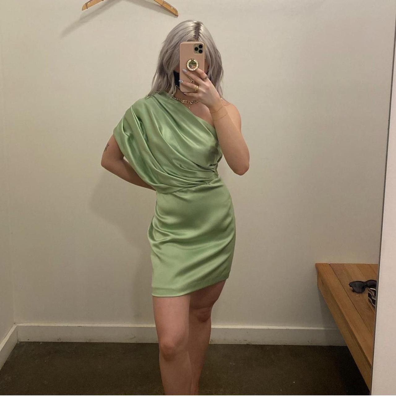 Michelle mason 2024 green dress