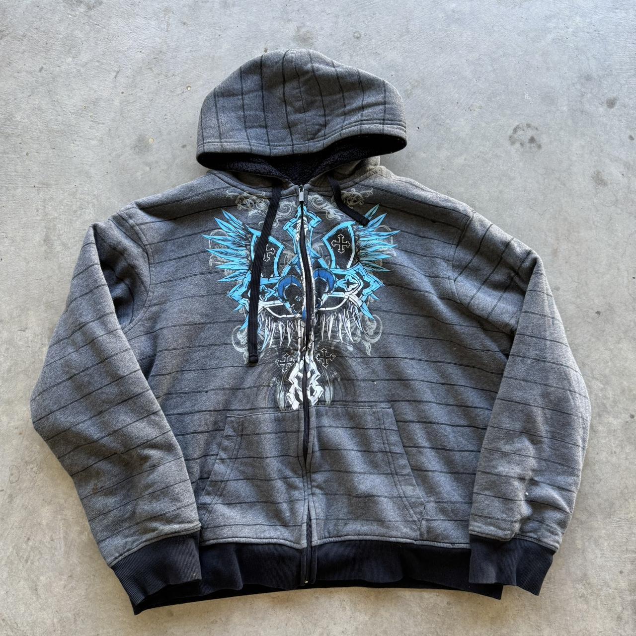 ★BADBLOOD★ MYSTIC TRACK ZIP-UP SAD BOYZ By Junior H Rhinestone Logo Black Zip Hoodie | Zumiez
