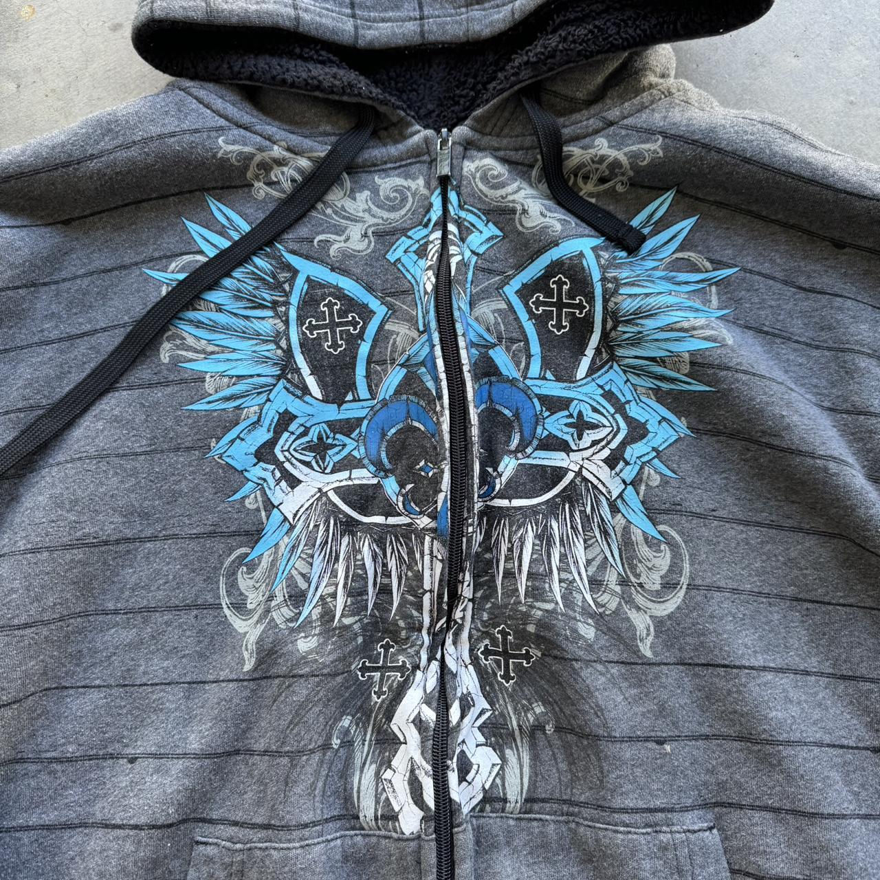 ★BADBLOOD★ MYSTIC TRACK ZIP-UP Pacsun Subliminal Racing Full Zip Hoodie | PacSun