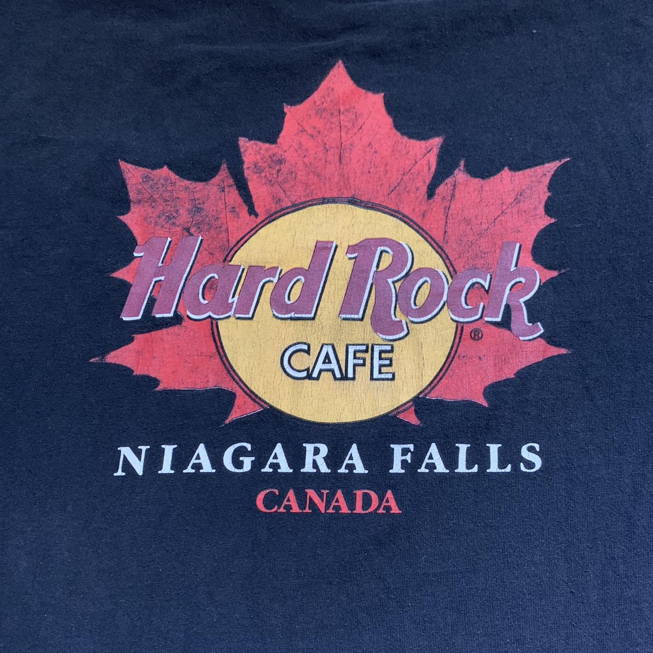 Hard Rock Cafe Men's Black and Red T-shirt | Depop