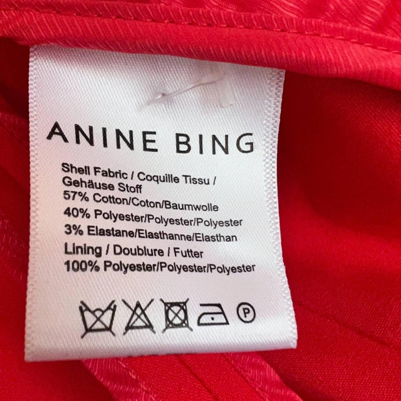 NWOT Anine Bing Schoolboy Single Breasted Blazer Red Depop