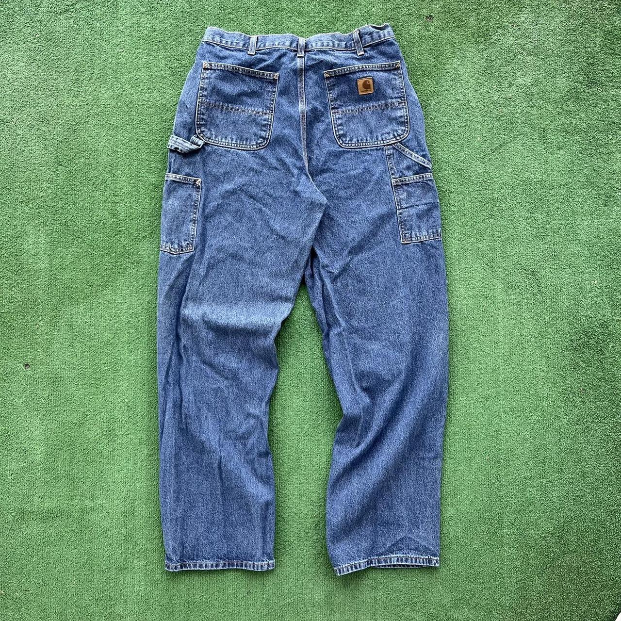 Y2K Carhartt work jeans size 36x34. Perfect for... - Depop