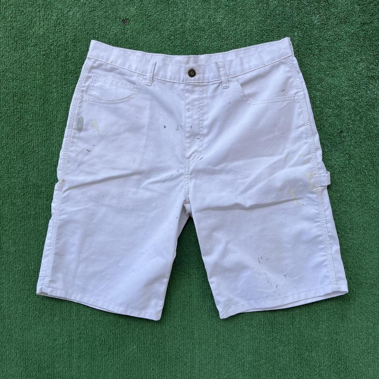 Dickies white cheap painters shorts