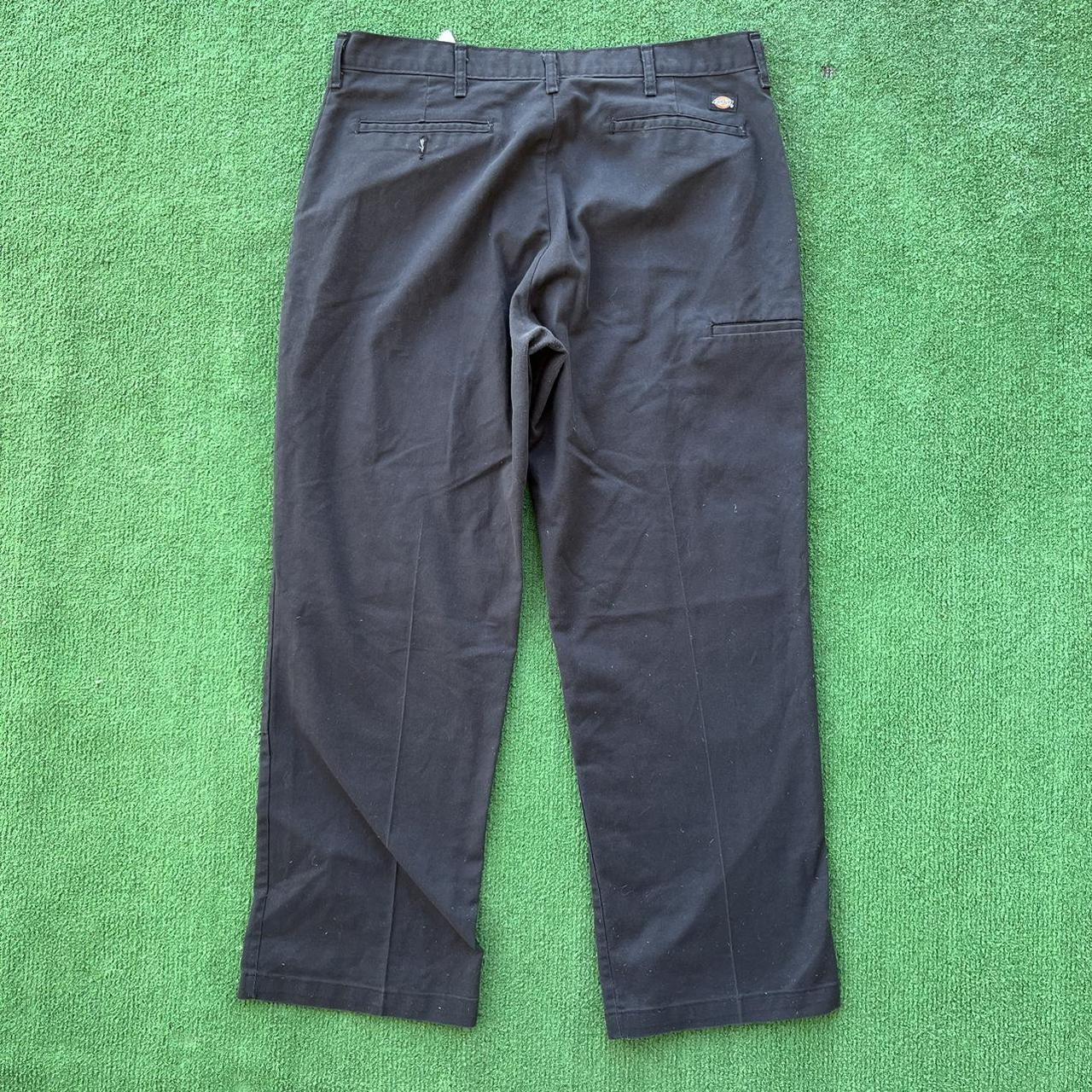 Y2K Dickies double knee pants size 34x30 in black.... - Depop