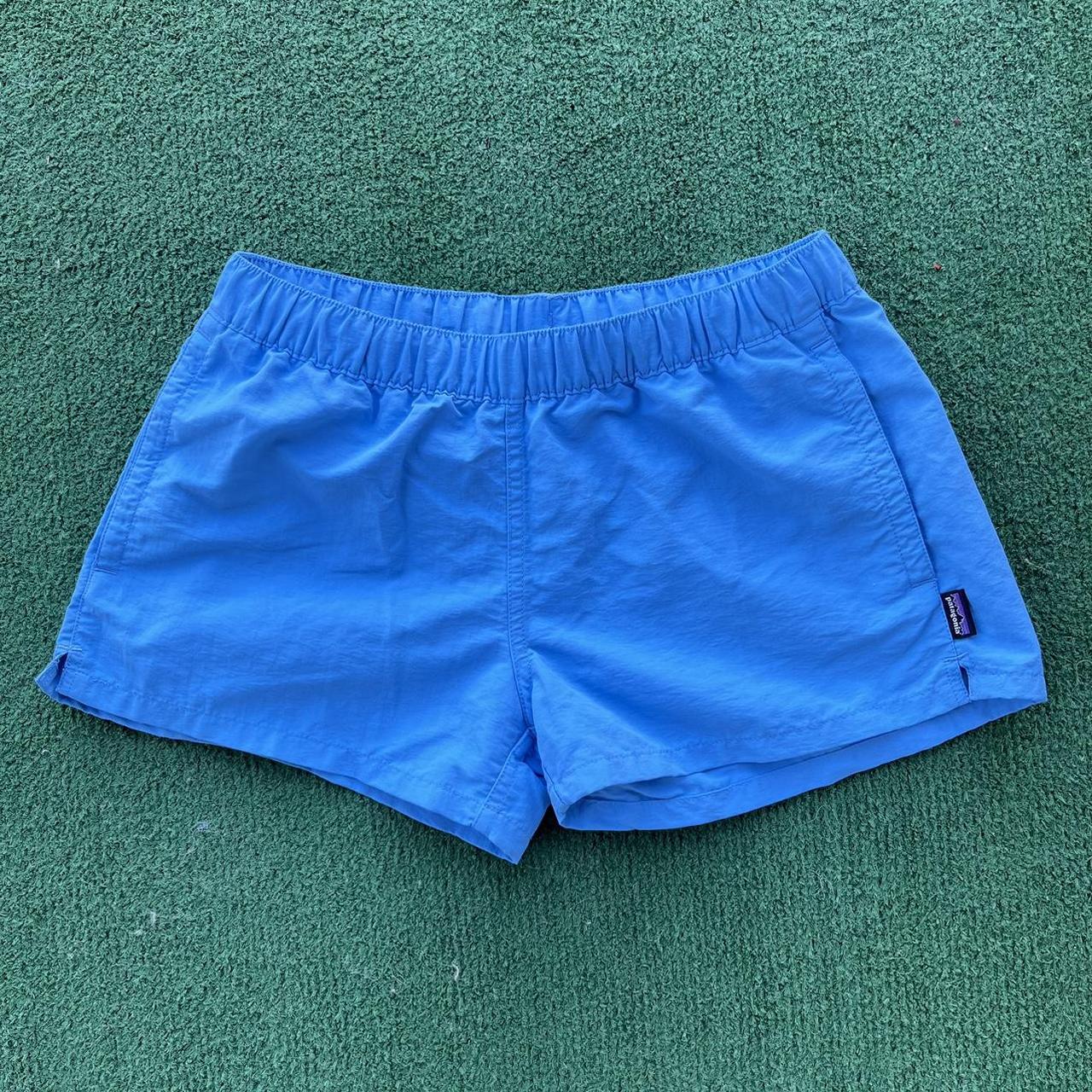 Women’s Patagonia shorts size small in light blue.... - Depop