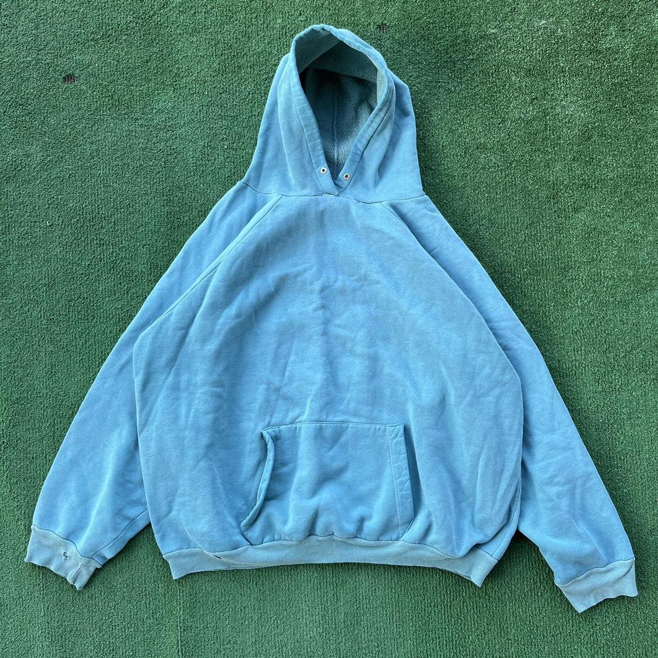 90s single stitch hoodie blank size XL(see... - Depop