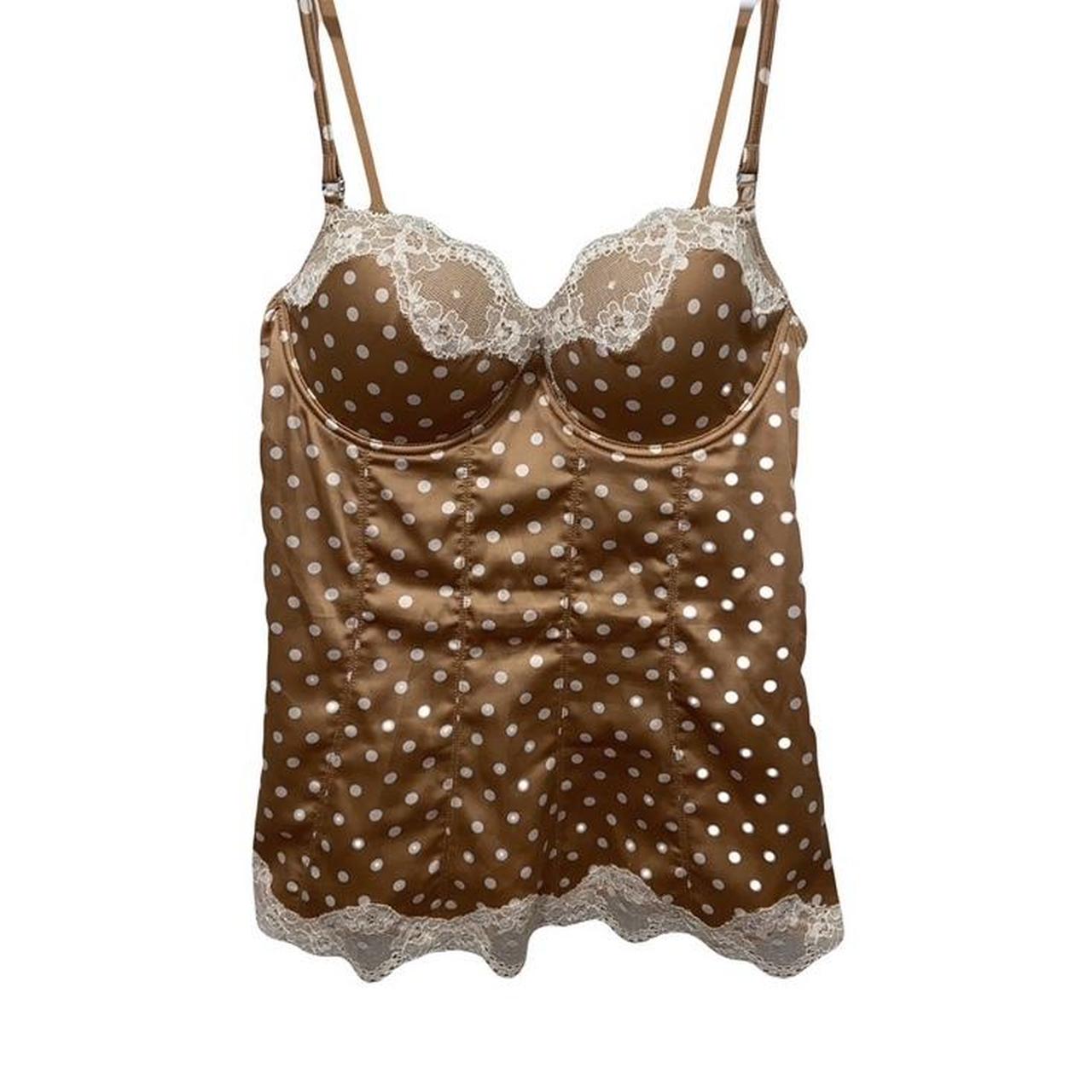 Super Sexy polka dot corset-like top • Cup size... - Depop