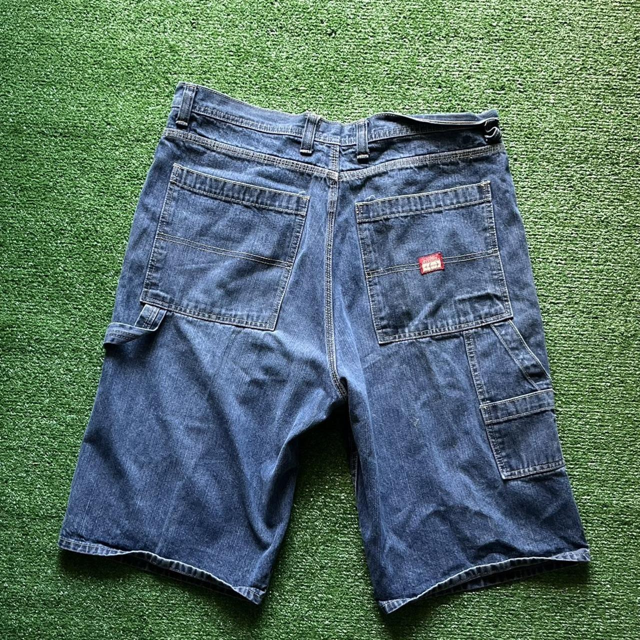 vintage 90s PACO carpenters jean shorts size... - Depop