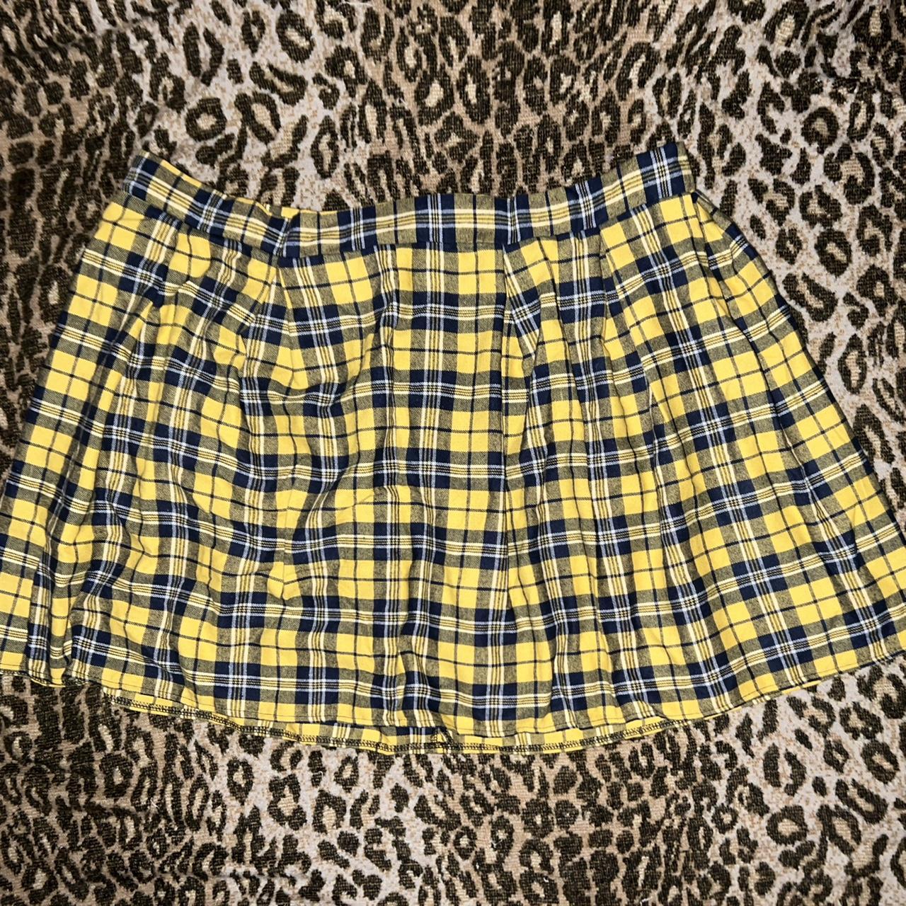 Plaid skater 2024 skirt shein