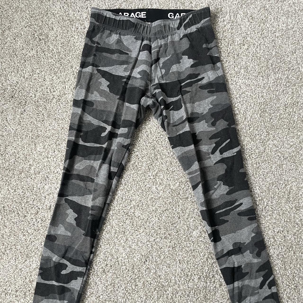 Gray, army print leggings from garage! These... - Depop