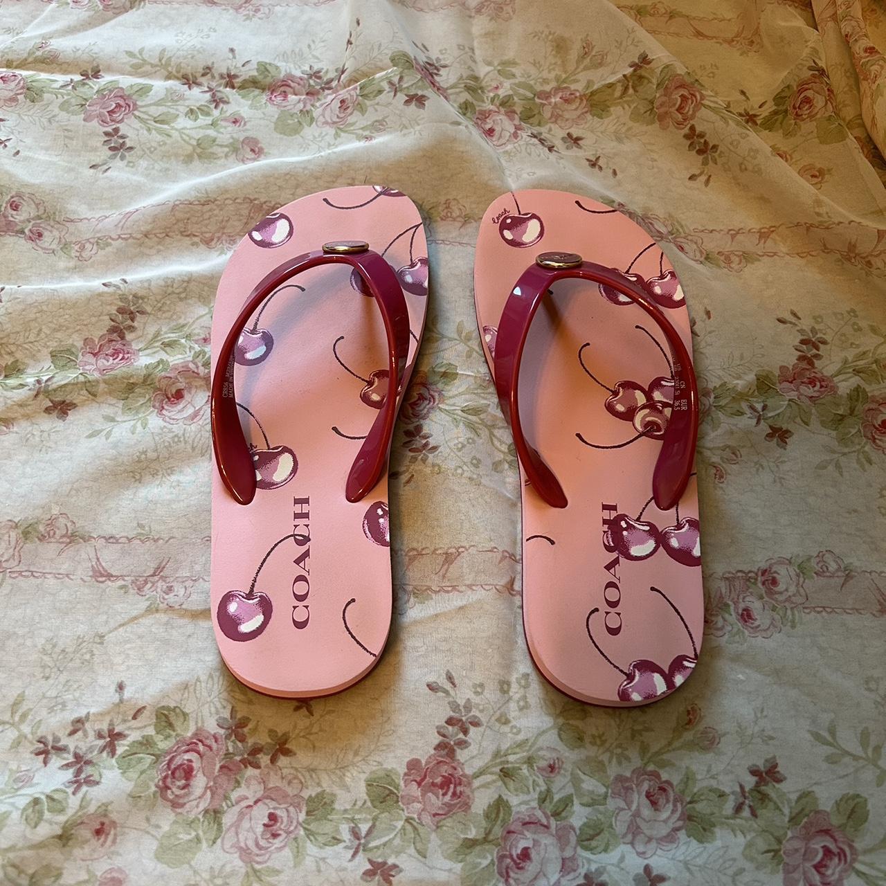 Embrace Comfort and Style with Coach Cherry Flip Flops