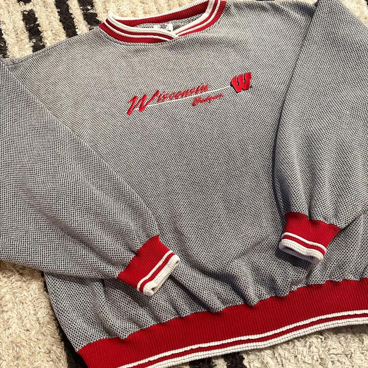 American Vintage Men's Red and Grey Sweatshirt
