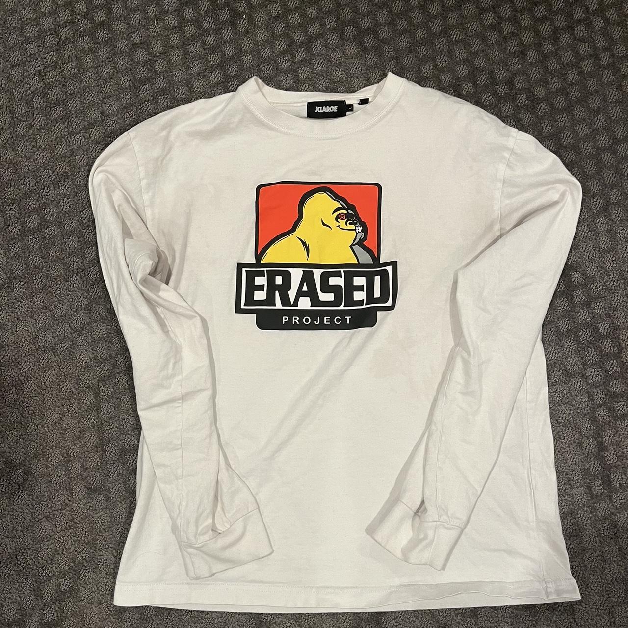 Erased project x X-Large gorilla white long sleeve... - Depop