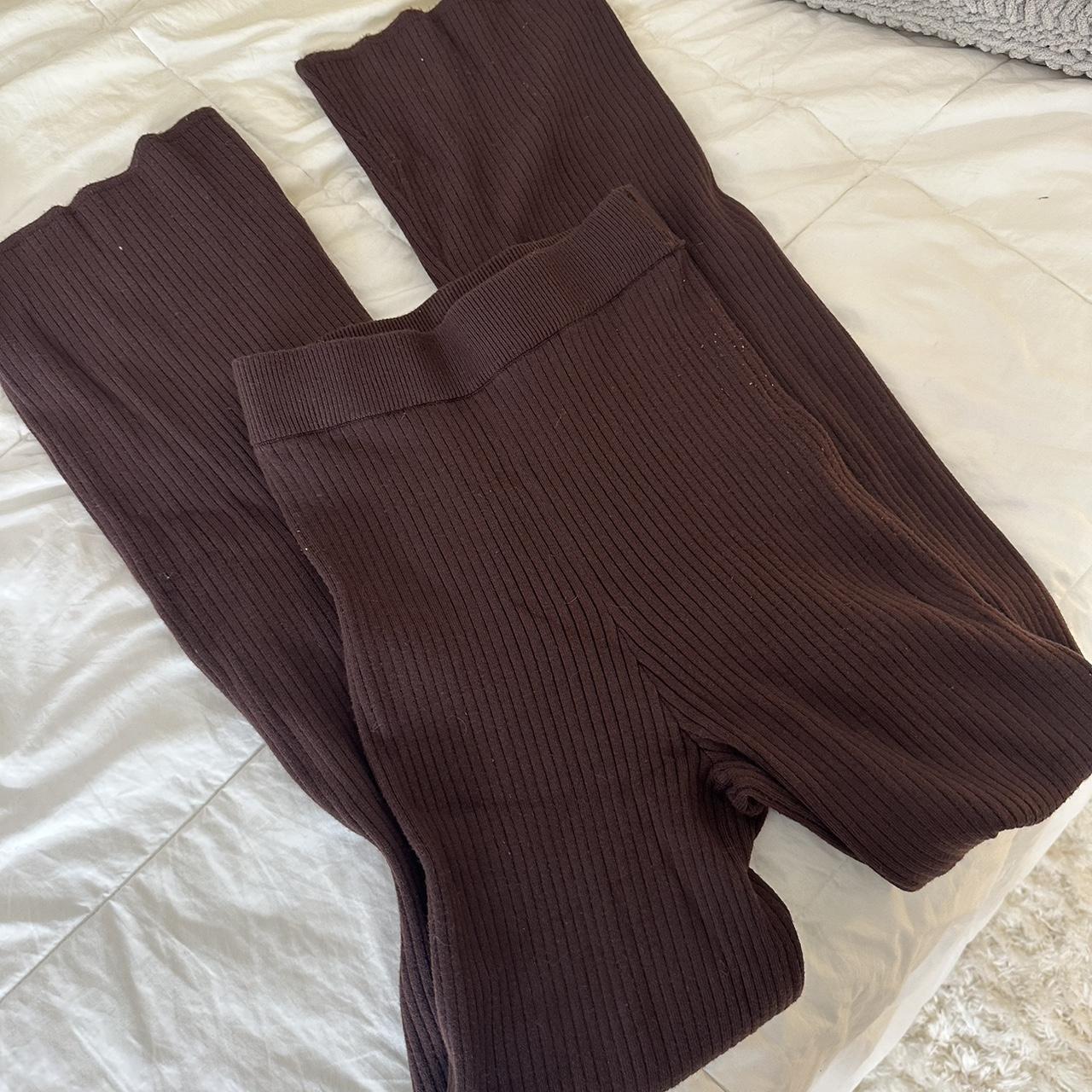 meshki brown leggings