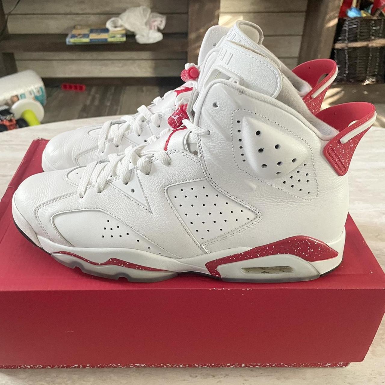 jordan retro 6 white red