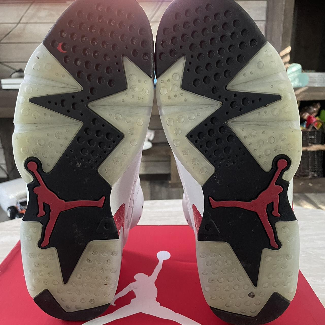 jordan retro 6 white red