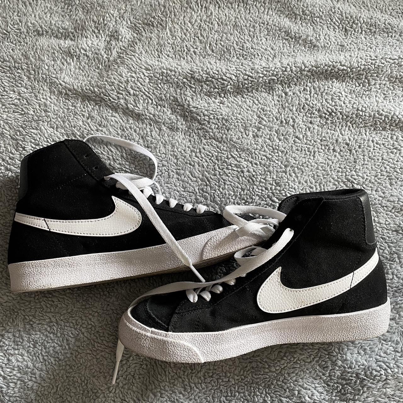 suede black nike blazers
