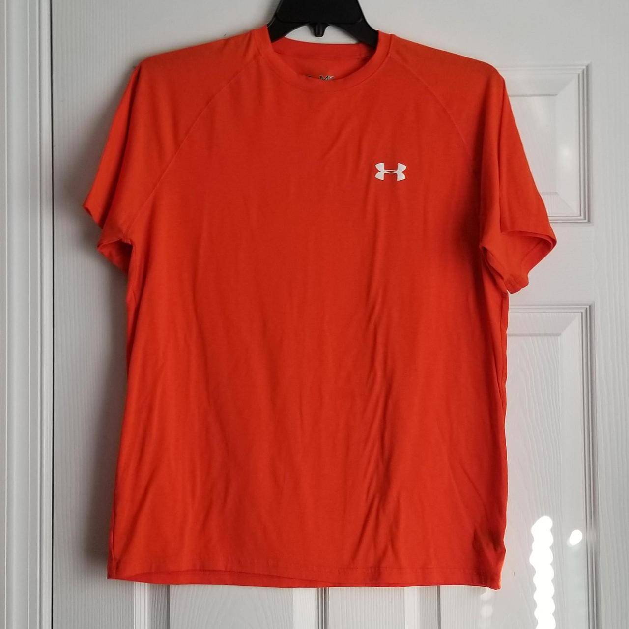 Bright orange under armour hot sale shirt