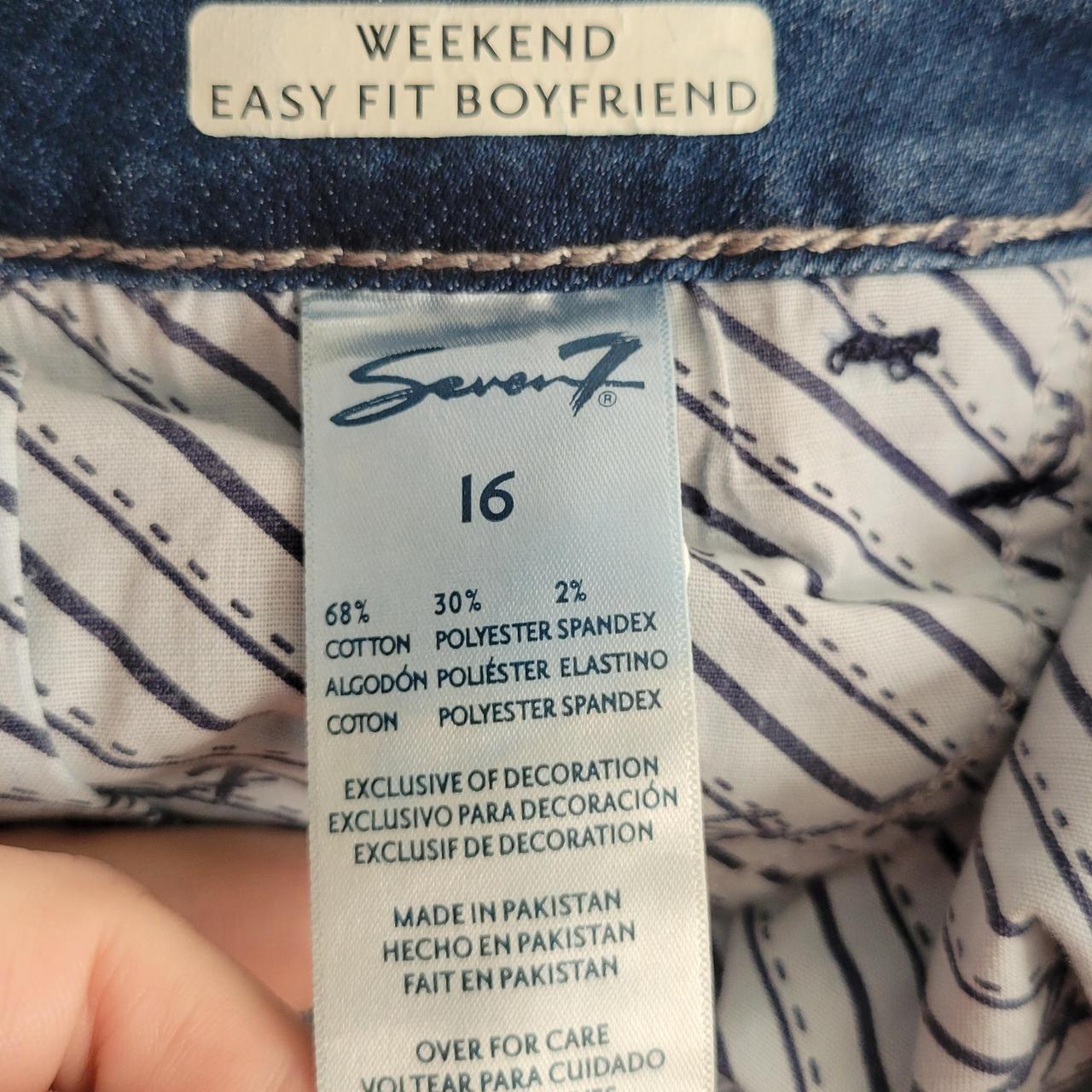 Seven7 Women's Weekend Slim Fit Jeans - Blue - Size - Depop