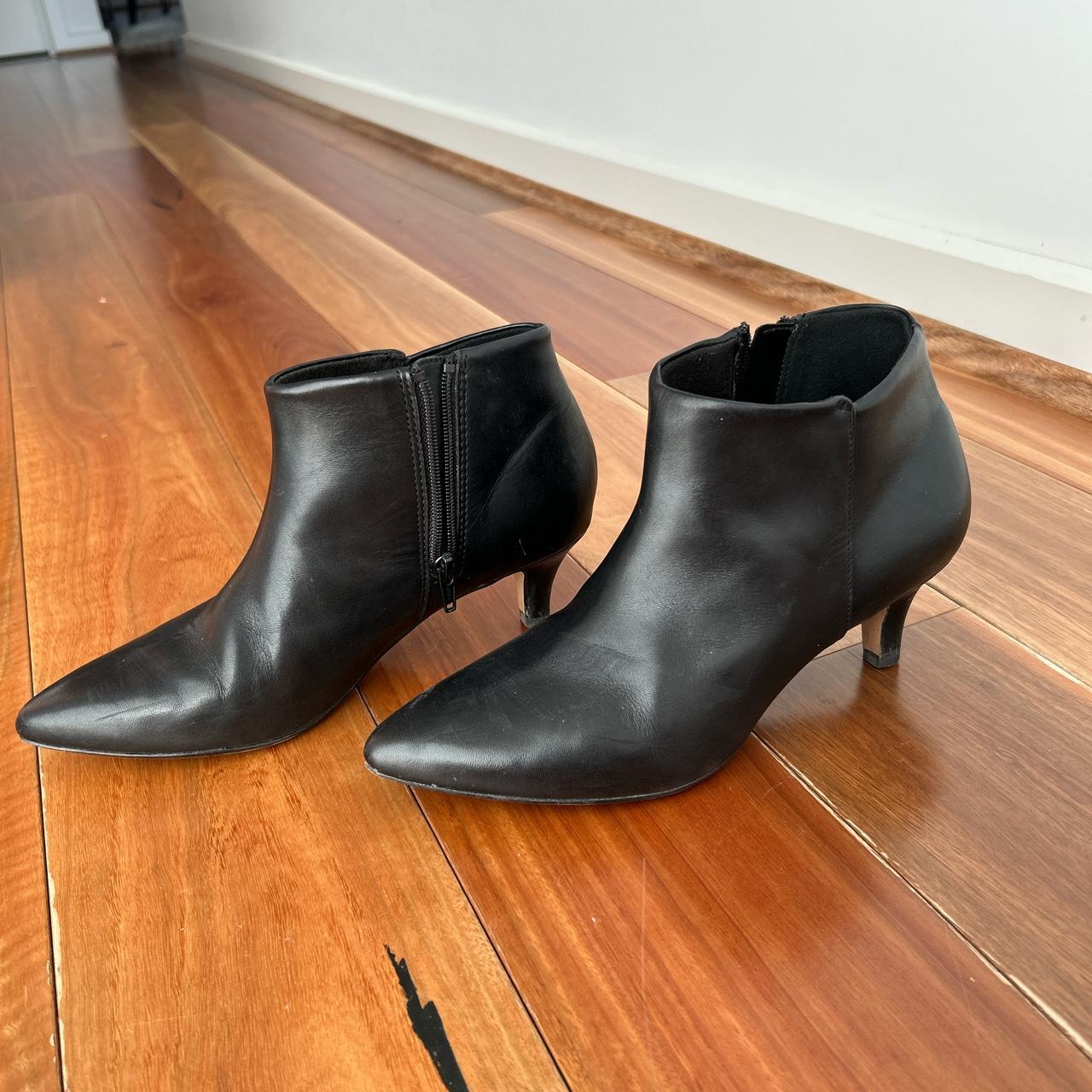 clarks black ankle boots