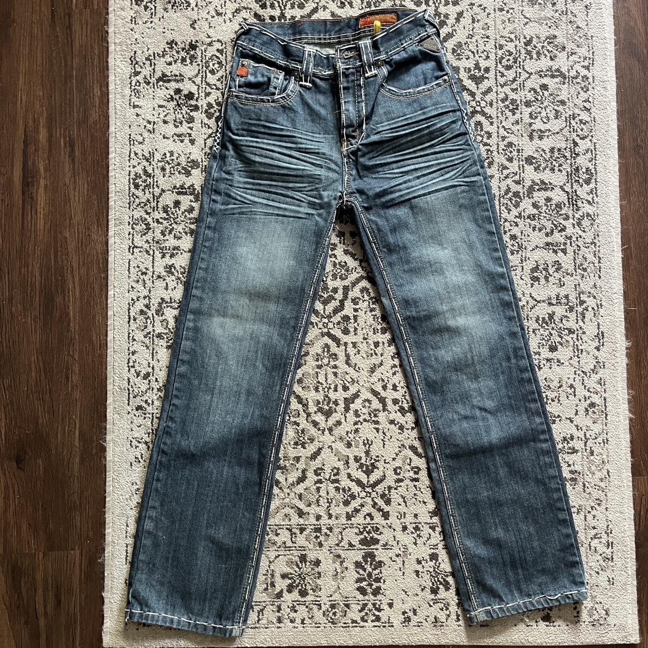 vintage premium GS115 jeans! these are midrise... Depop