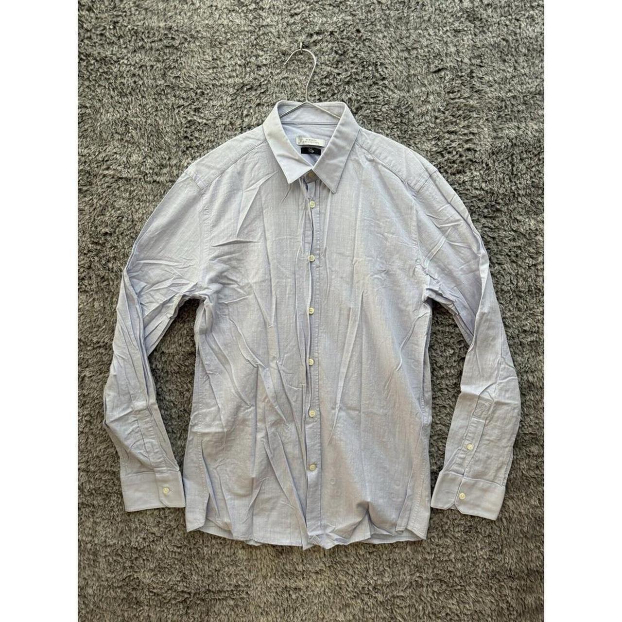 VDP Collection Men's Shirt - Blue – Versace Collection City Button Up Light Blue …