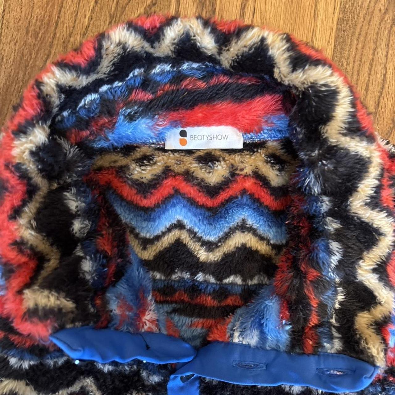 Men's Jacket - Multi - M – Aztec patterned multic… - image 2