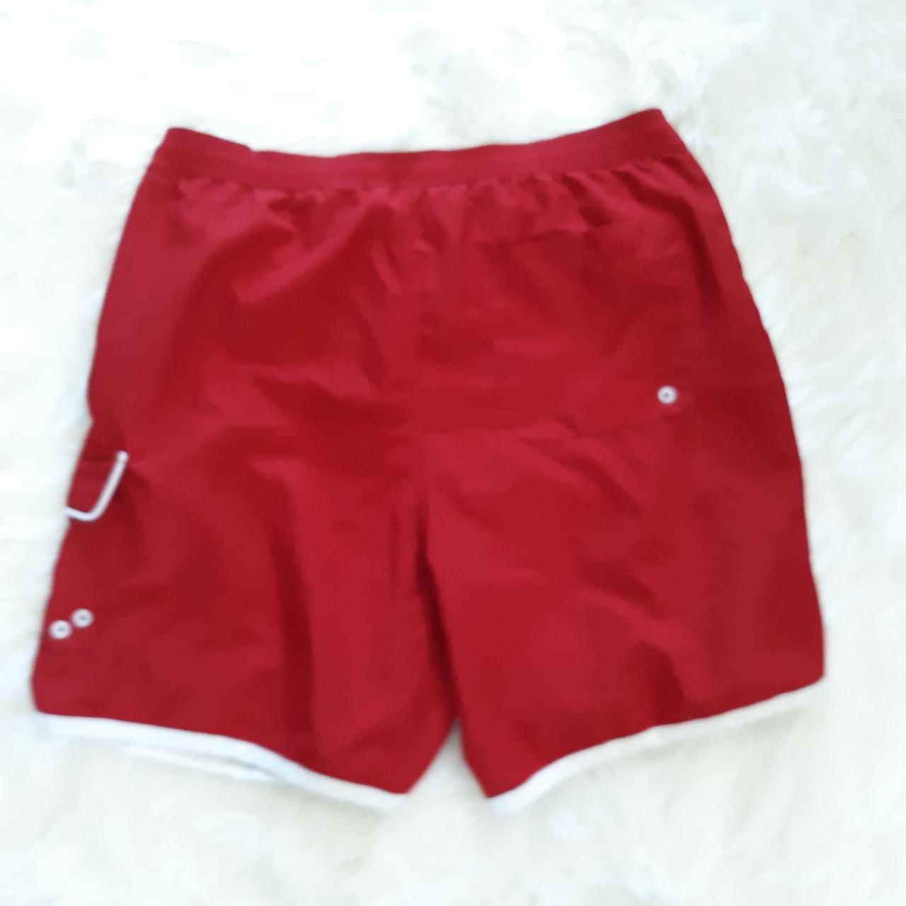 Vintage Chaps Swim Trunks Men's Size Large Y2K Red... - Depop